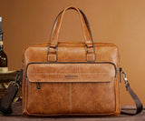 Sacoche Ordinateur en Cuir Homme