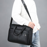 Sacoche Cuir Noir Homme Ordinateur