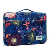 Housse Ordinateur MacBook 12 pouces - Fleurs Fond Bleu